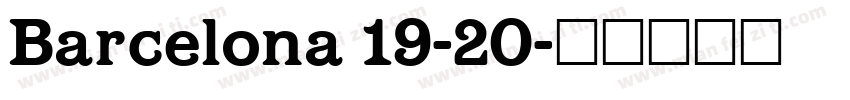 Barcelona 19-20字体转换